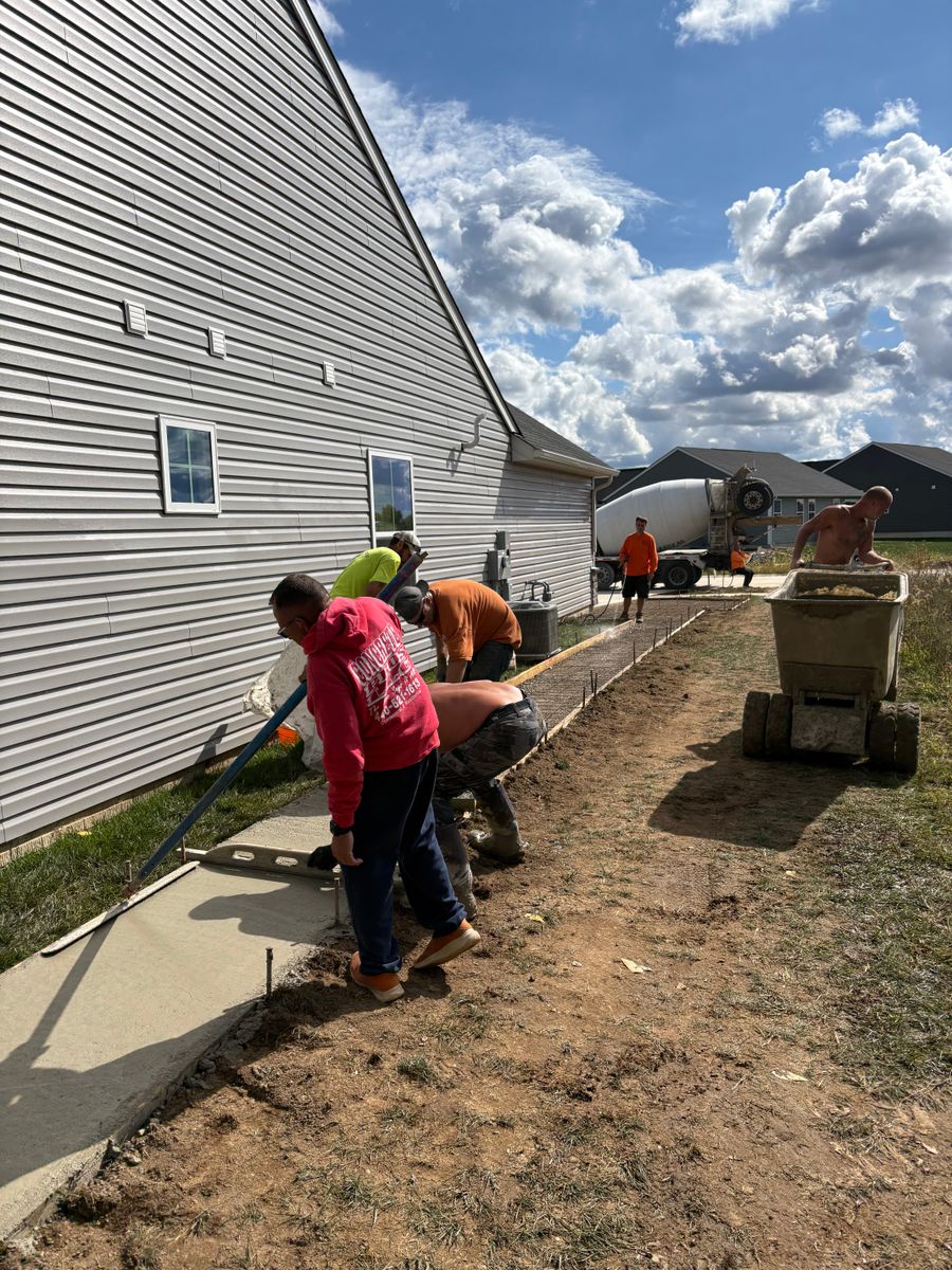 Concrete Slab Construction for Concrete Pros, LLC in Lorain, OH