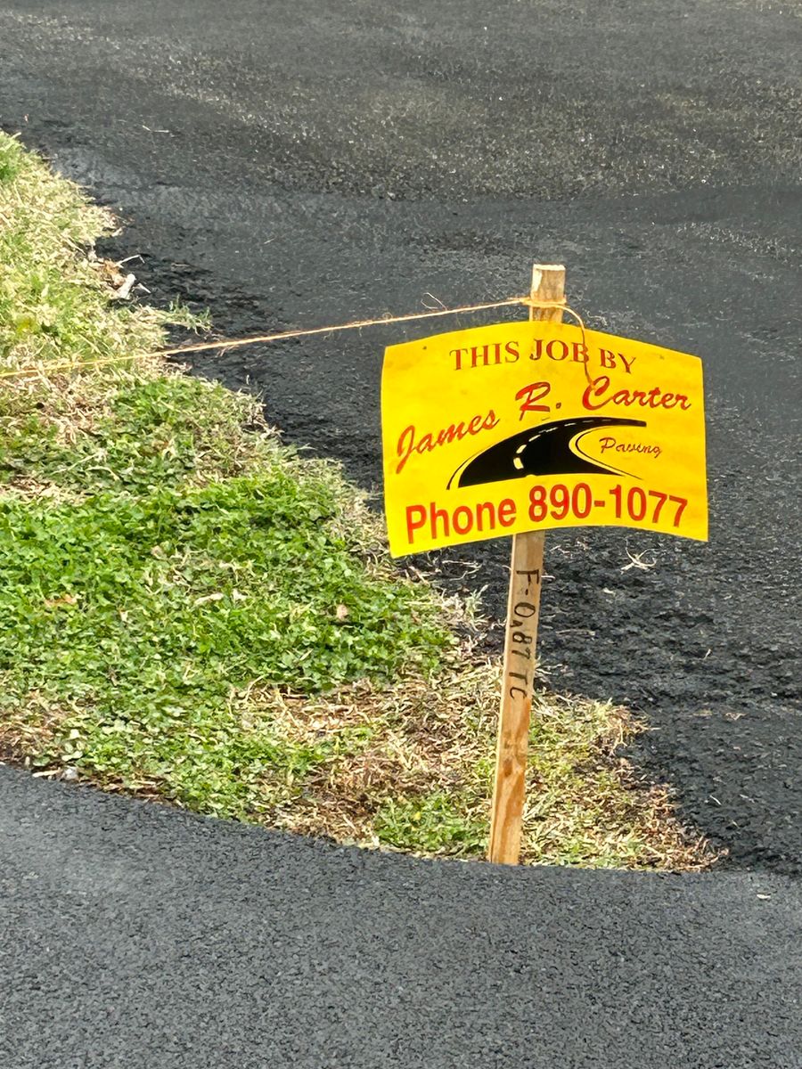 Paving for James R Carter Paving in Roanoke, VA