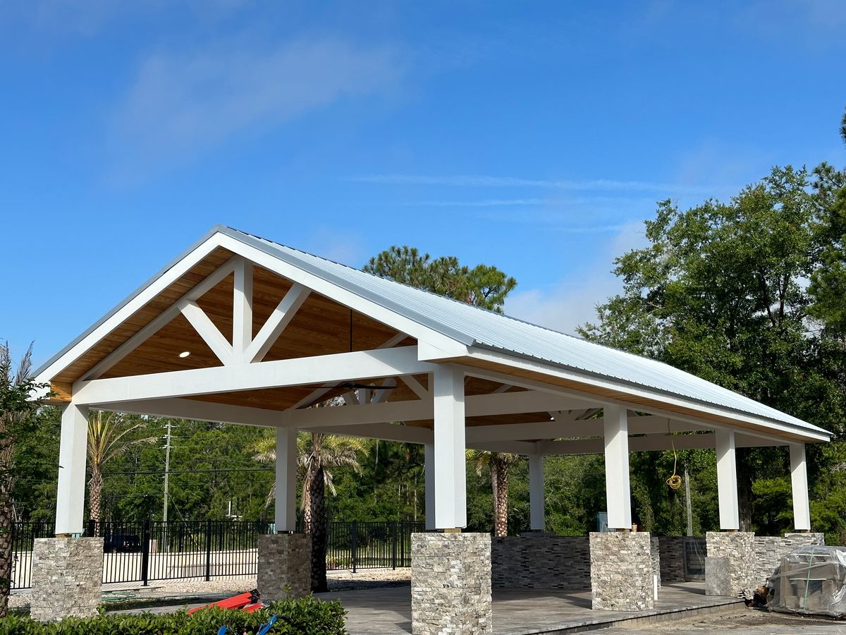 Pavillion and Pergola Construction for MI Contracting LLC in St. Augustine, FL