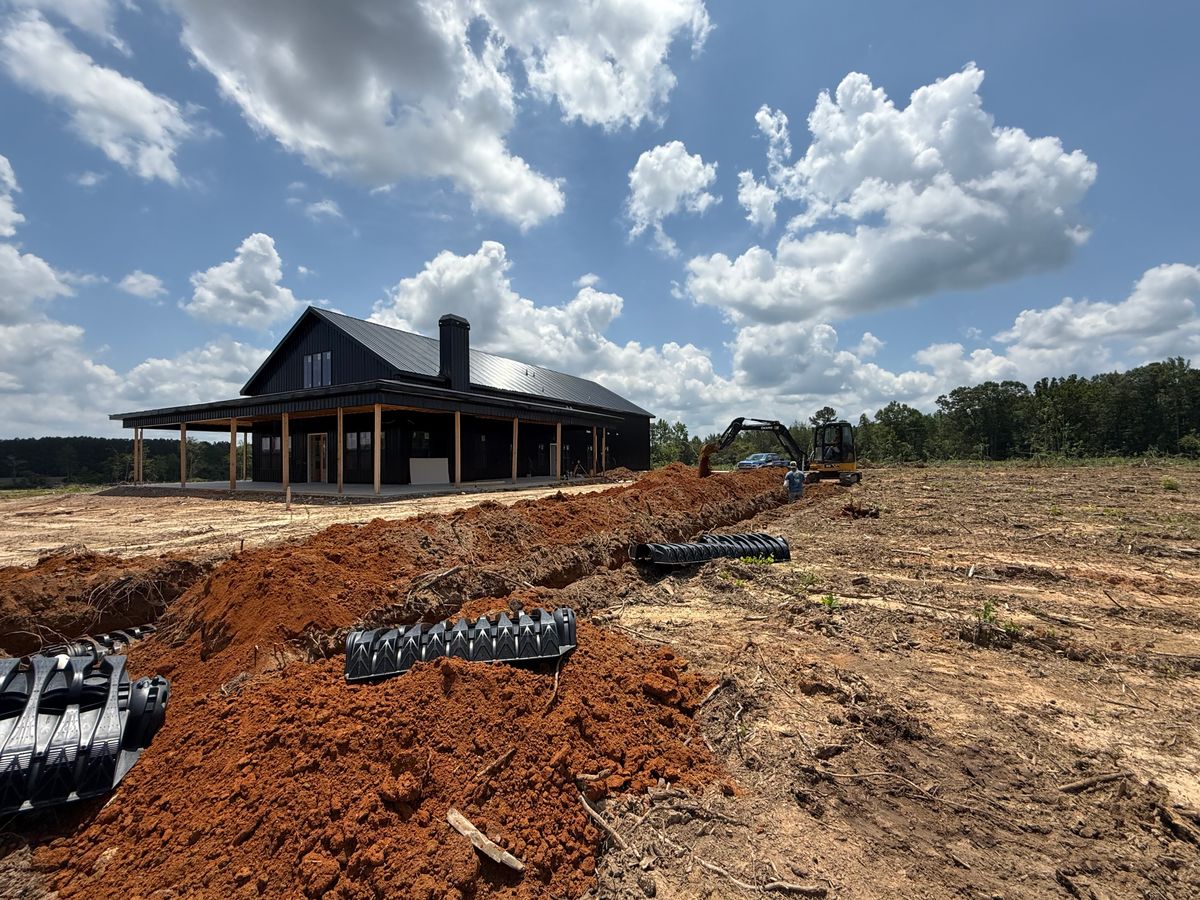 Septic System Installation for Triple H Construction in Cave Spring, GA