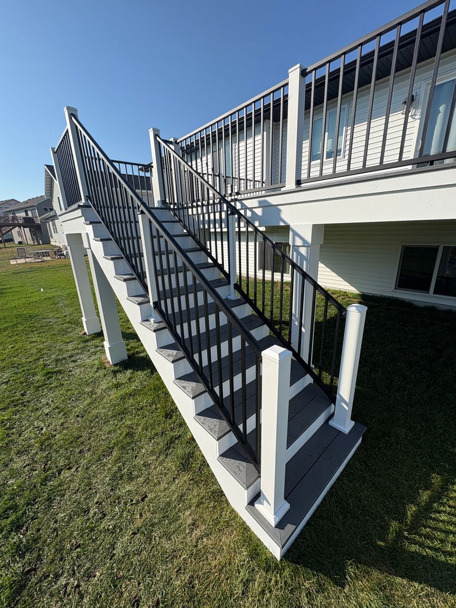 Westbury Aluminum Deck Railing for Radke Deck Works & Remodeling in Elk River, MN