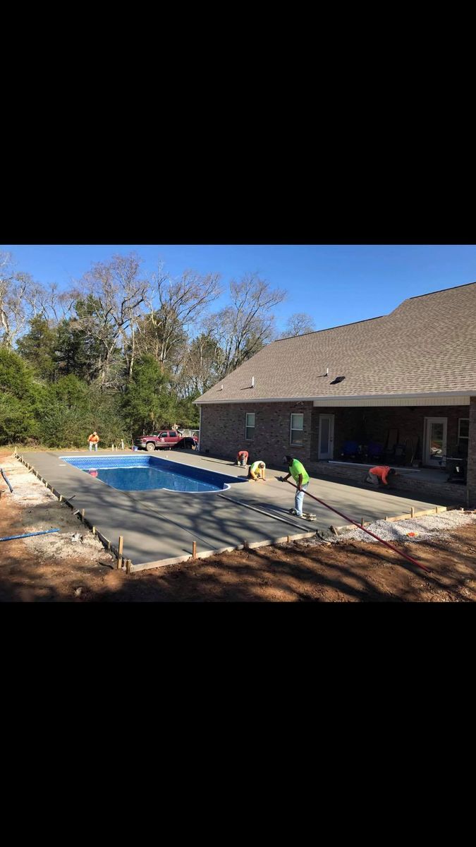 Patio Design & Installation for Tac Concrete in Shelbyville, TN