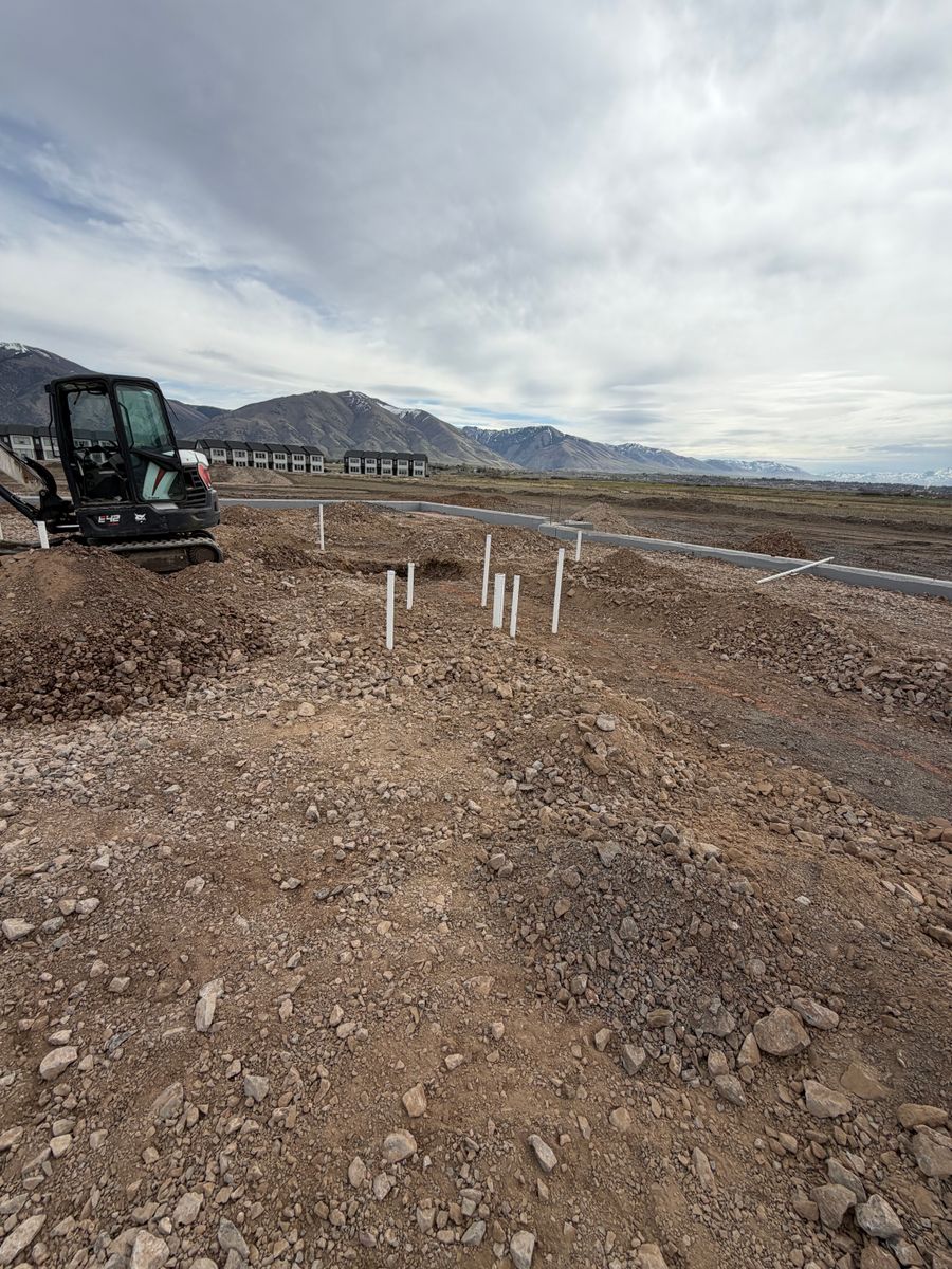 Site Grading for Double C Plumbing & Excavation in Tremonton, UT