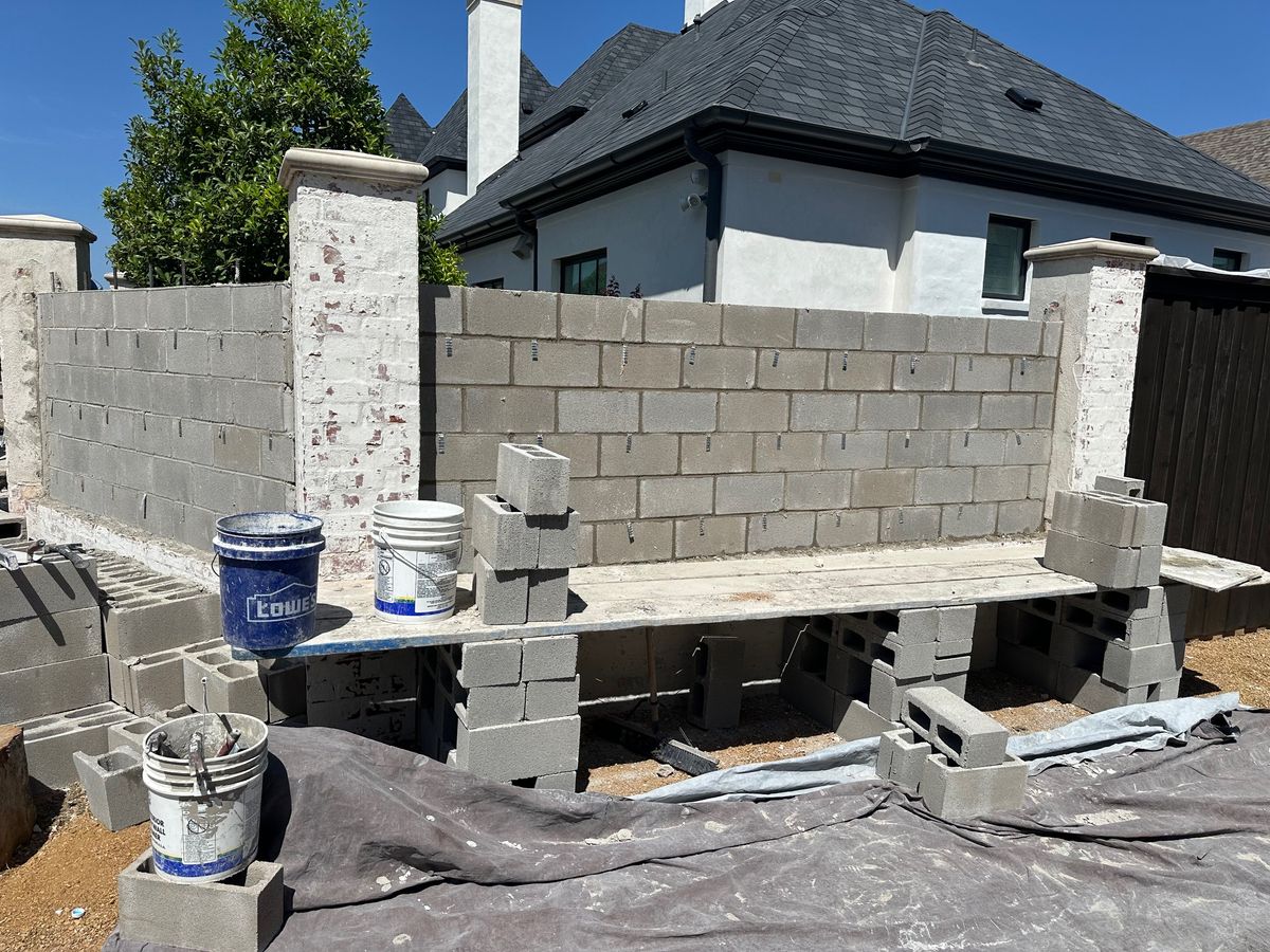 Privacy Walls for Bronco Masonry Inc. in Dallas, TX