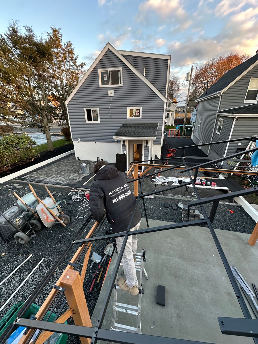 Deck Installation for Modern Art Construction in Lynn, MA