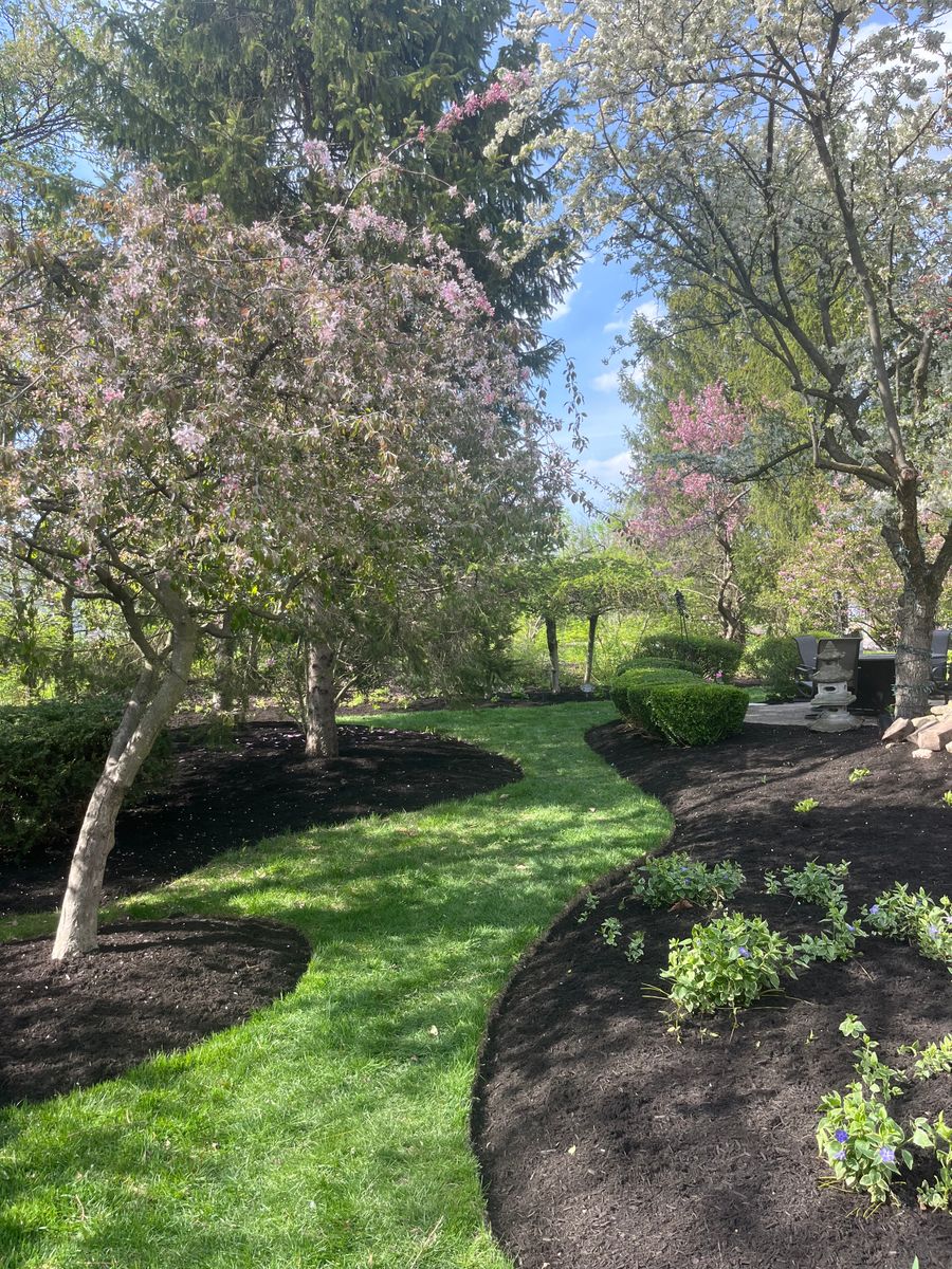 Mulch Installation for Elevate Landscape & Hardscape in West Jefferson, OH