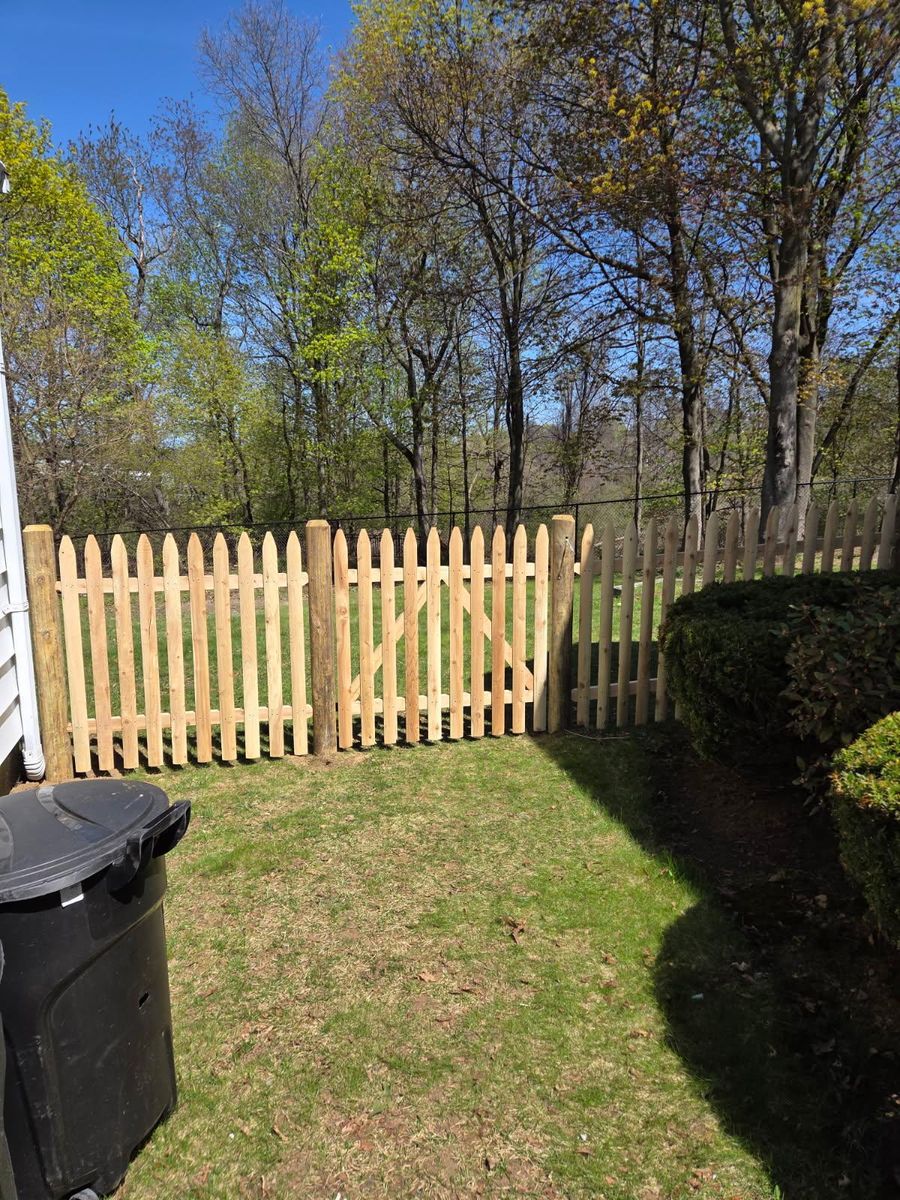Wood Fencing Installation for Azorean Fence in Peabody, MA