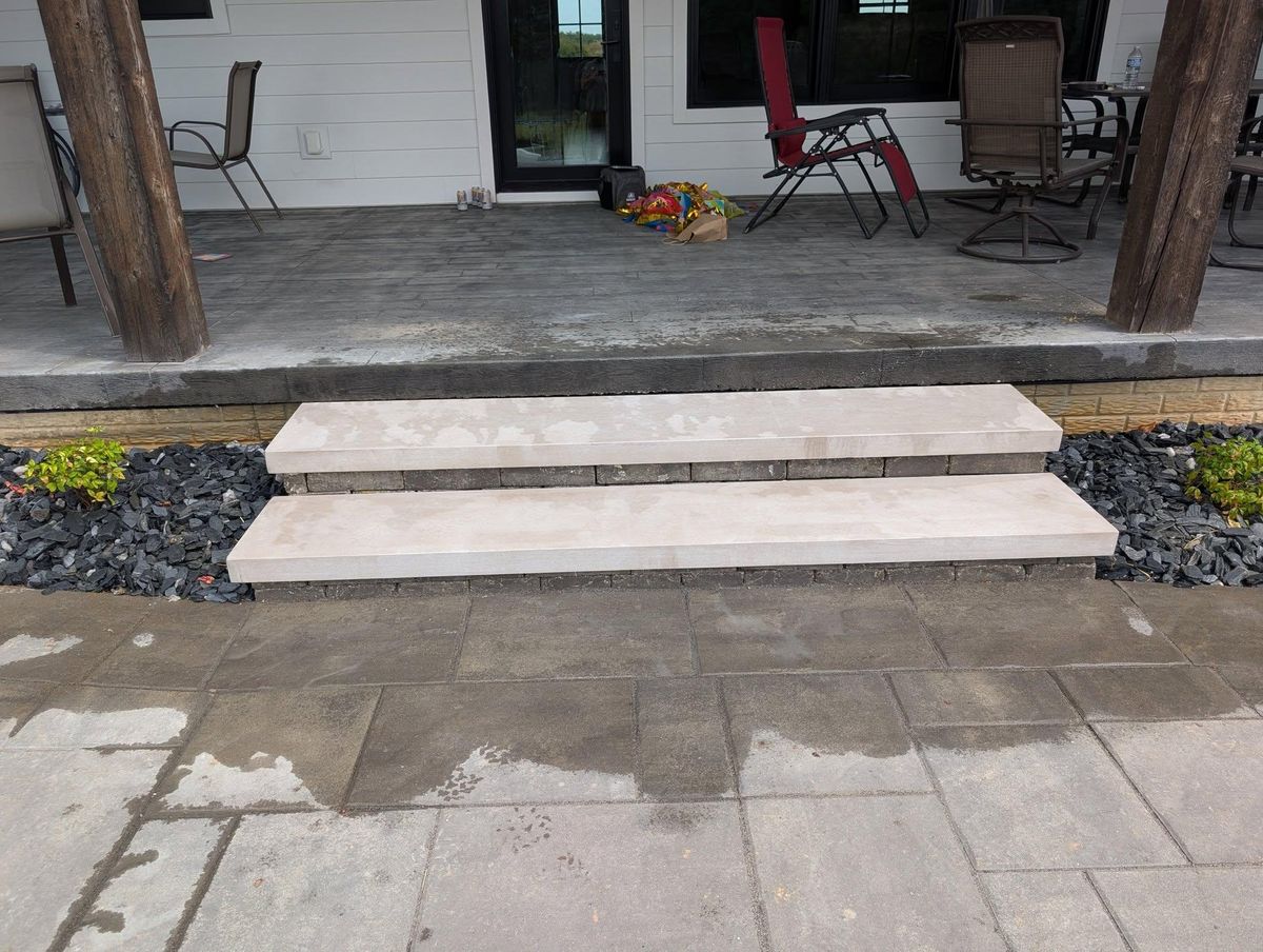 Patio Design & Construction for J&S Mowing & More in Huntingburg, IN