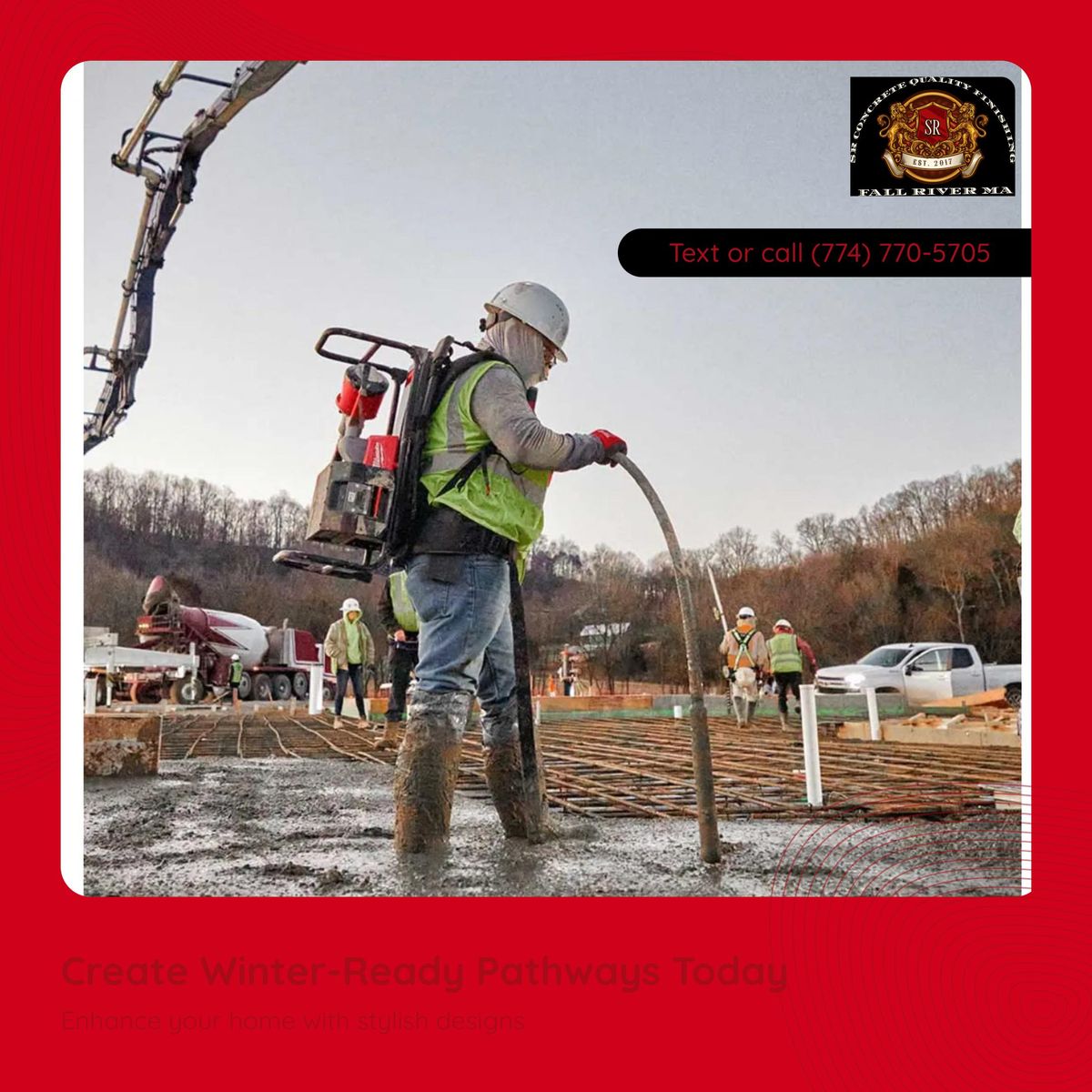 New Construction for SR Concrete Quality Finishing LLC in Fall River, MA