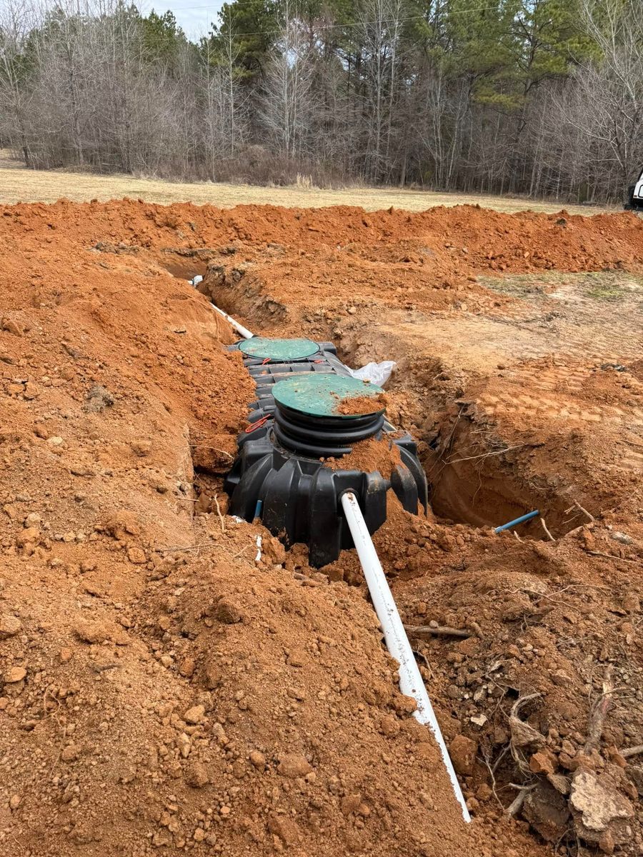 Trenching & Drainage Systems for West TN Dirt Works in Lexington, TN