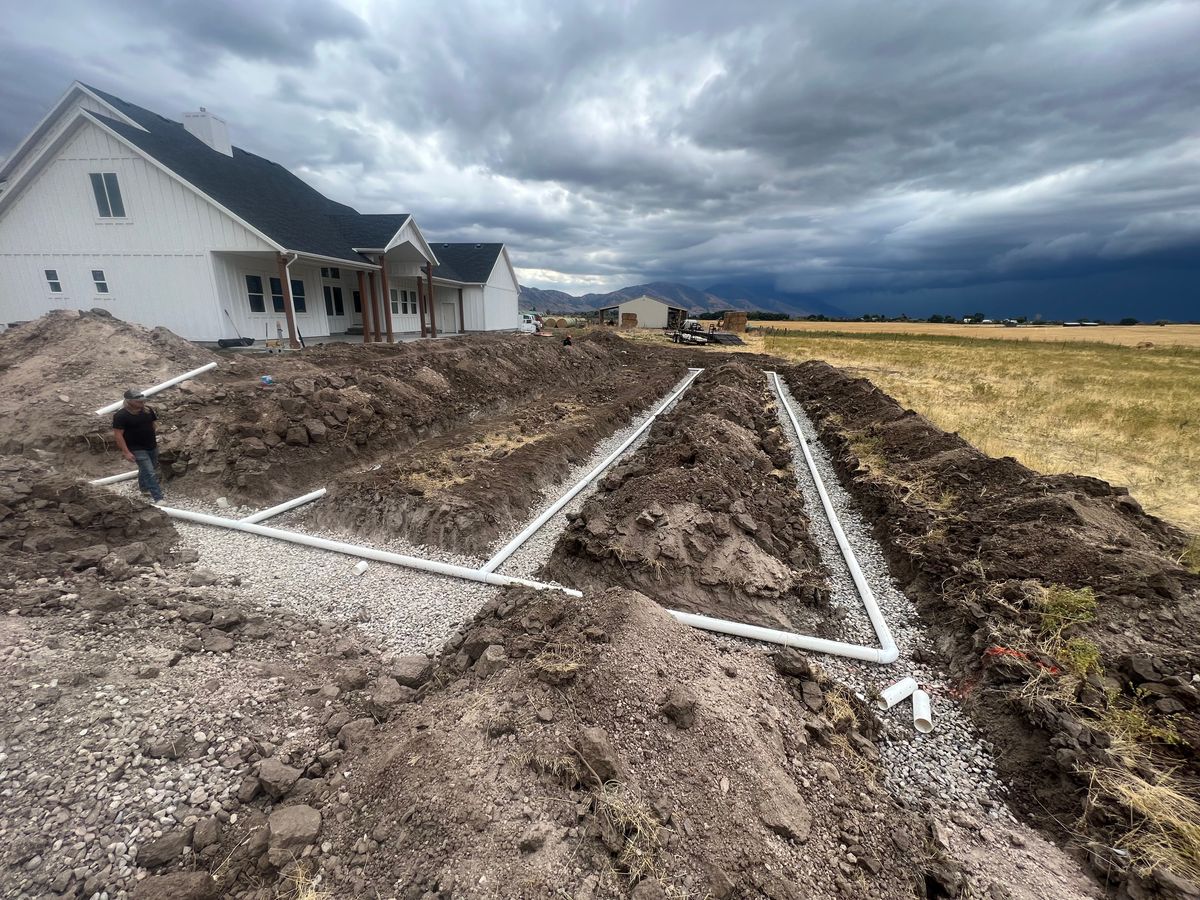 Site Preparation for Double C Plumbing & Excavation in Tremonton, UT