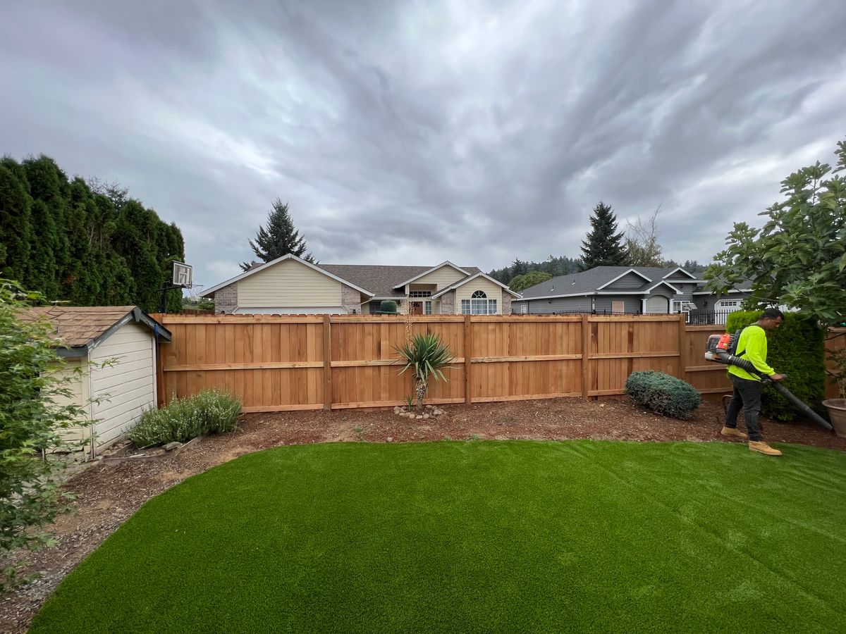 Fencing for C&A Concrete Construction in Salem, OR