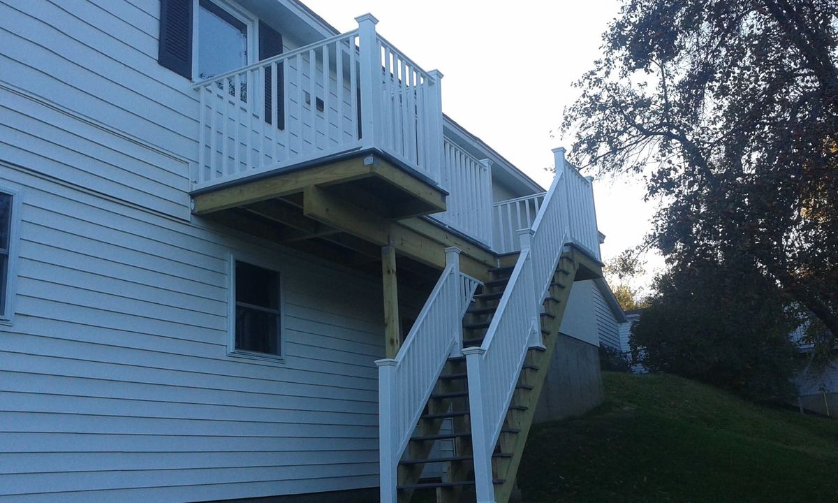 Deck & Patio Construction for Allen Property Management and Renovations in Bethel, VT