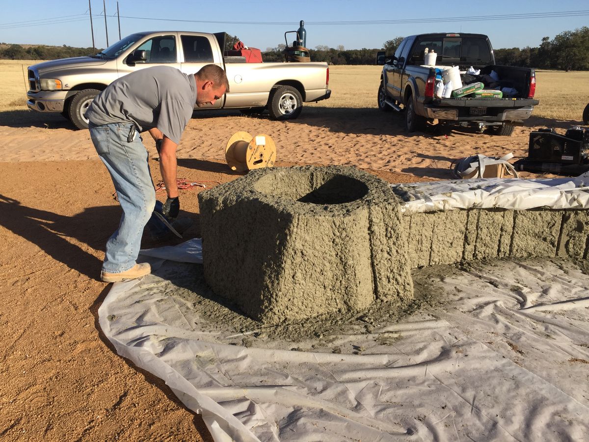 Custom Carved Concrete for Texas Curb N Borders in Houston, TX