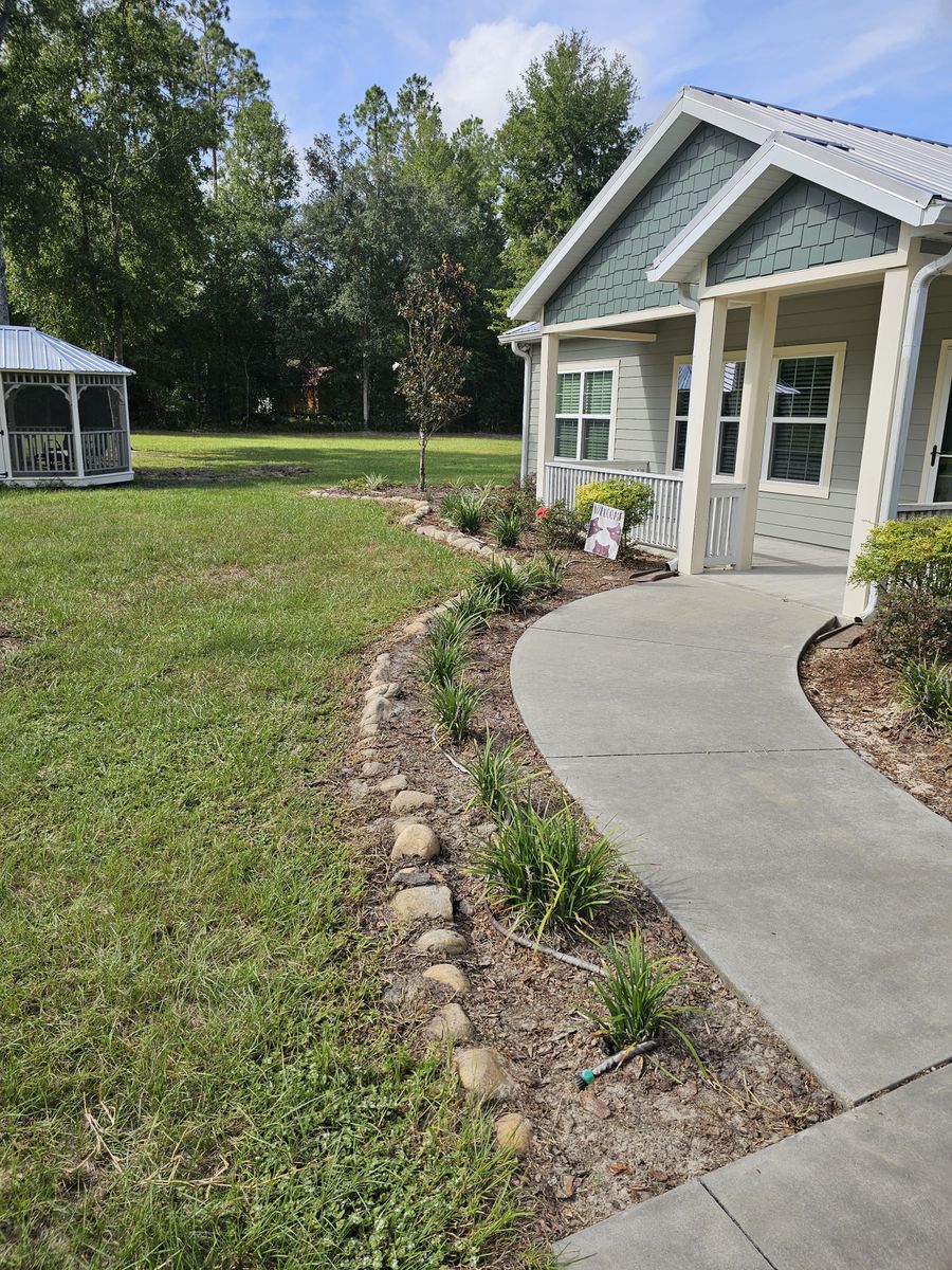 Mulch Installation for Deeper Roots Landscape in High Springs, FL