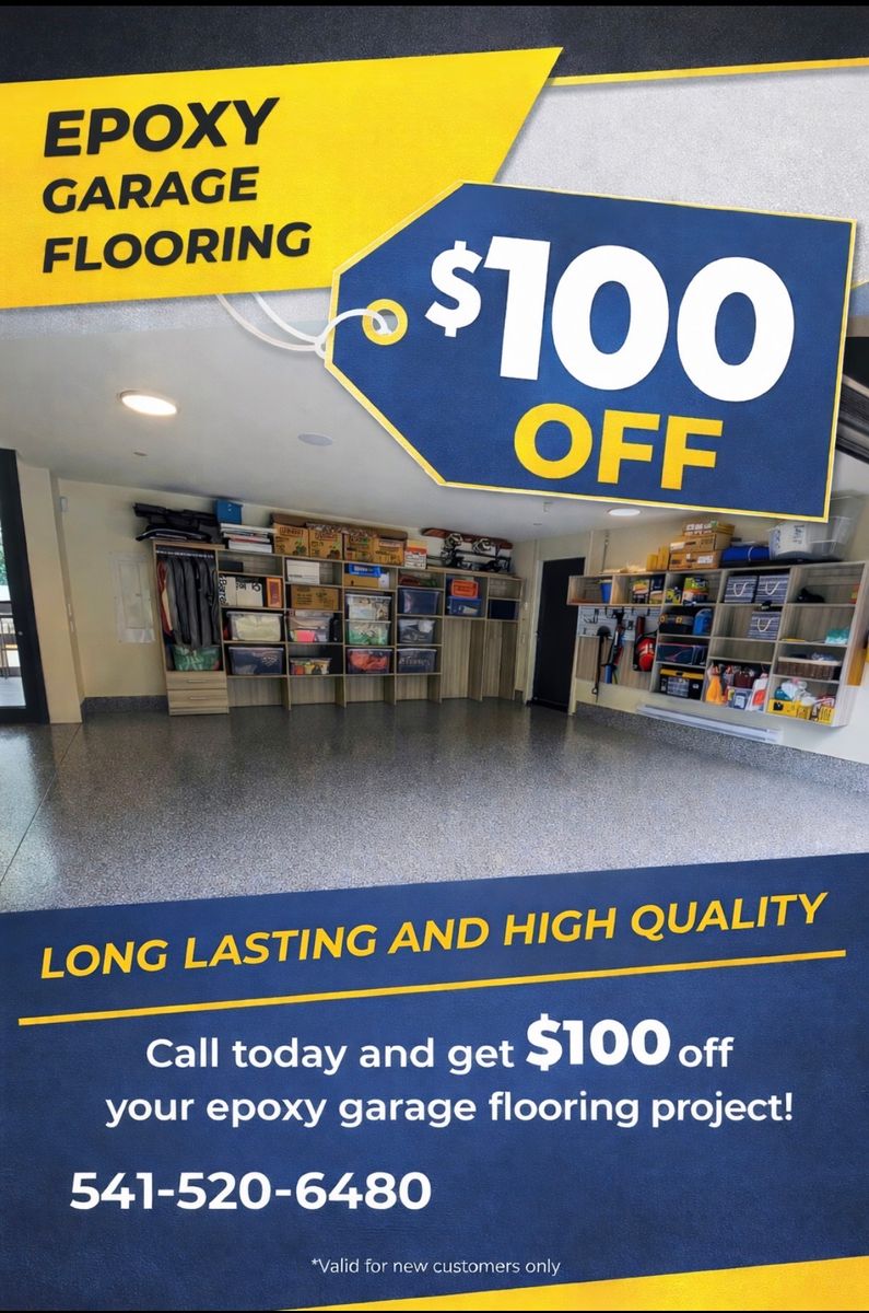 Epoxy Floors for Limitless Excavation & Land Clearing in Eugene, OR