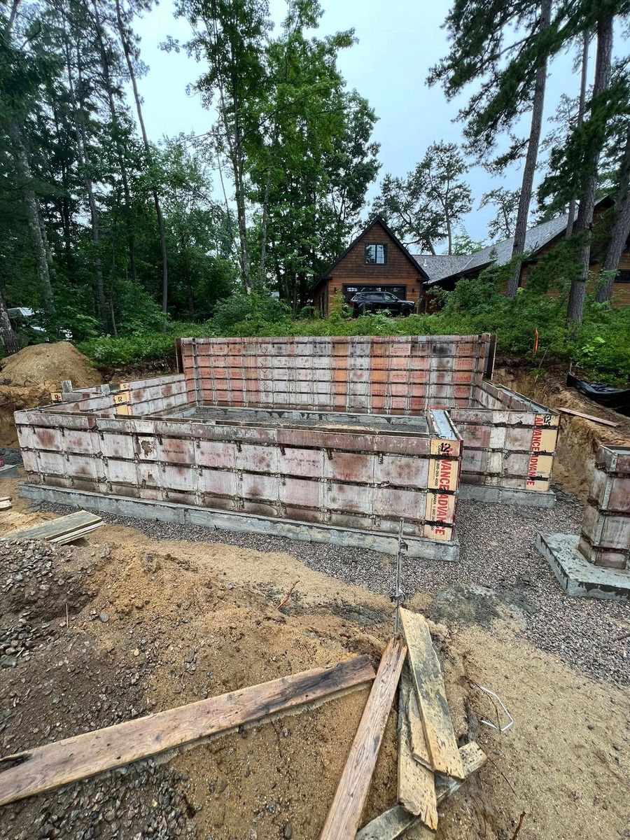 Foundations for T&D Excavating LLC. in Madison, NH