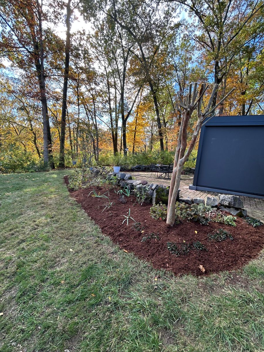 Mulch Installation for Optimum Tree Service And Landscaping in Bowling Green, KY