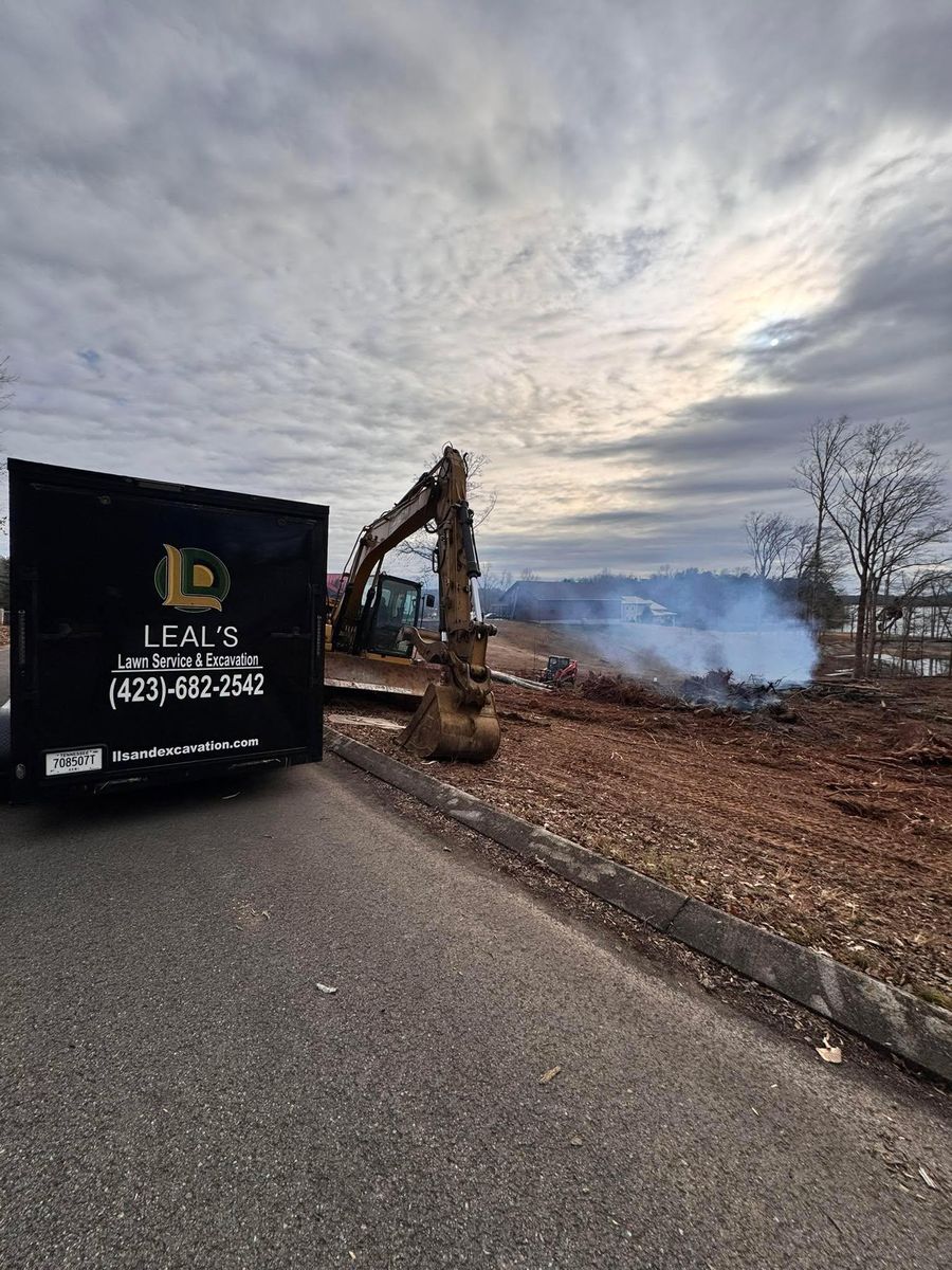 Land Clearing for Leal’s Lawn Service in Dayton, TN