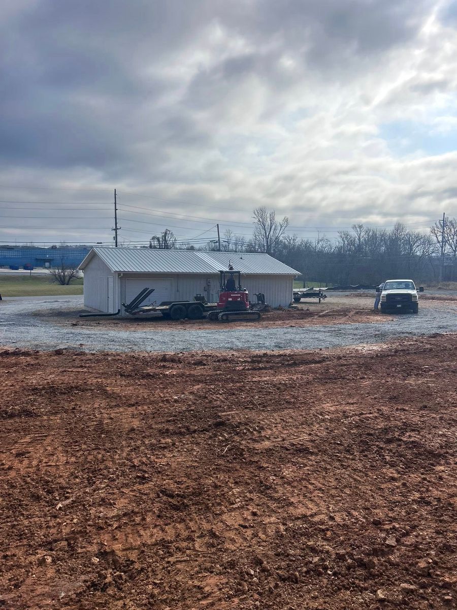 Grading and Leveling for F.C. White’s Excavation & Drain Cleaning in Huntingdon, TN