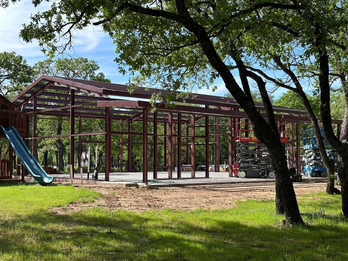 Metal Building Welding and Fabricating for BCS Construction in Springtown, TX
