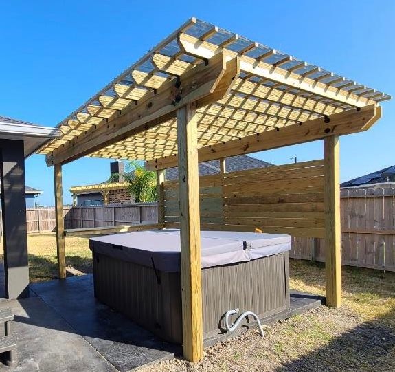 Custom Pergolas for Keen Decorative Concrete in Corpus Christi, TX