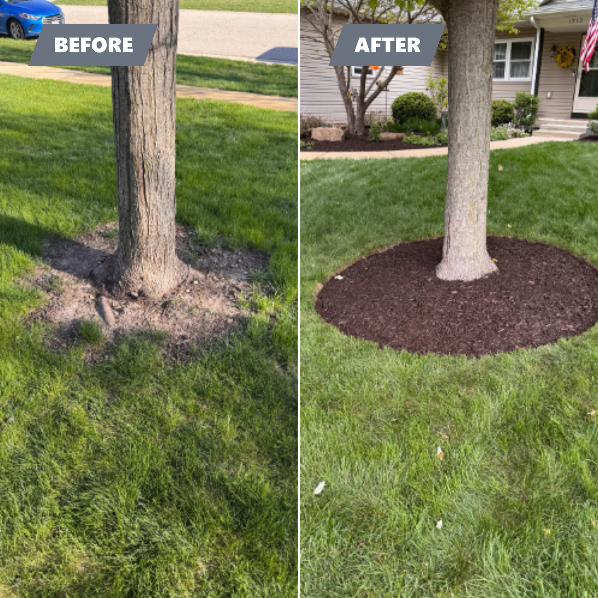 Edging and Mulch Installation for H&L Lawn Care LLC in Twin Lakes, WI