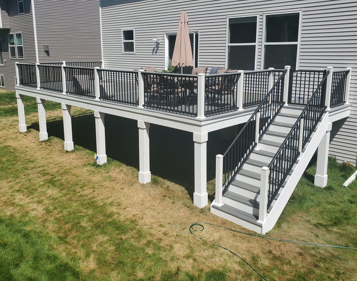 New Deck Construction for Radke Deck Works & Remodeling in Elk River,  MN