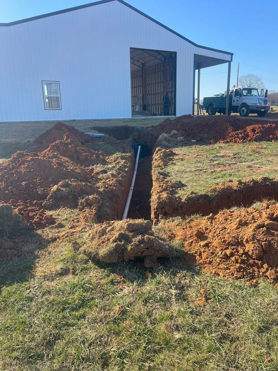 Site Preparation for Maness Trucking & Excavation in Lexington, TN