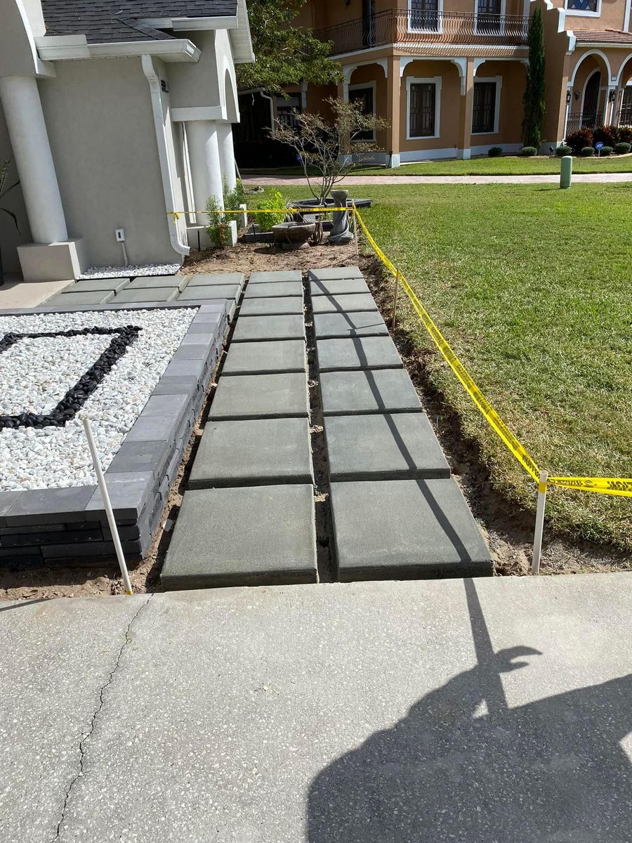 Sidewalks and Walkway Construction for Green Hammer Concrete in Palm Bay, Florida