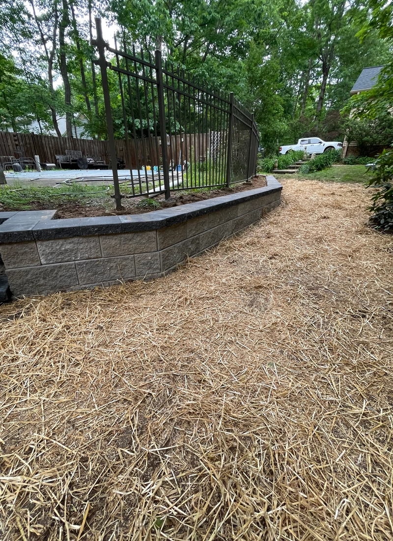 Retaining Wall Construction for ALPHA LANDSCAPES in Culpeper, VA