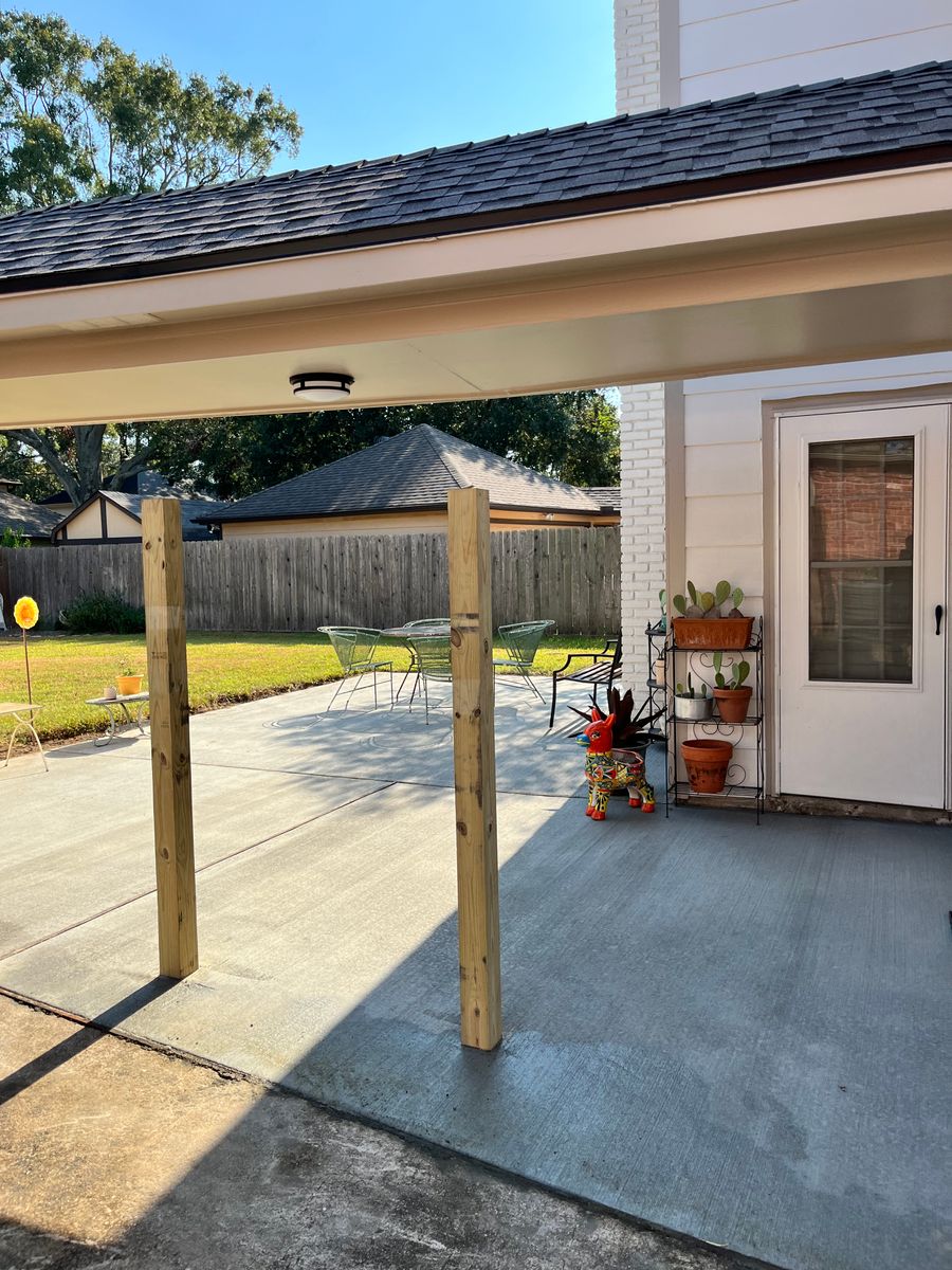 Patios for BigTex Concrete Construction in Houston, TX