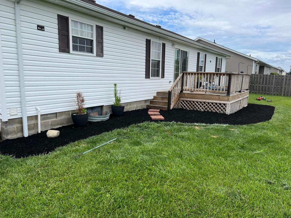 Mulch Installation for Davidson Lawn Care LLC in Greensburg, IN