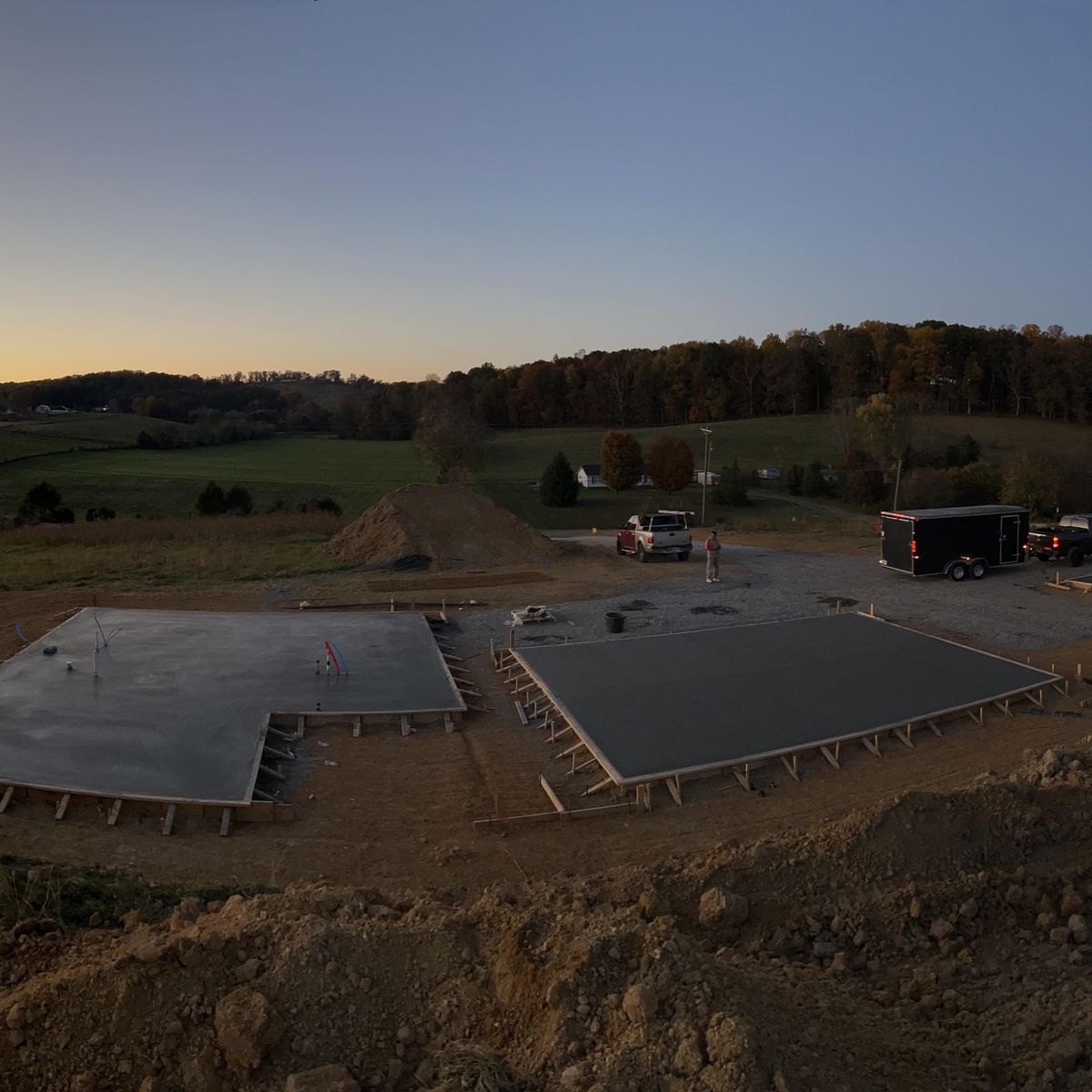 Concrete Slab Construction for A&J Concrete Service in Knoxville, TN