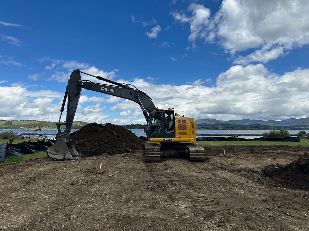Grading /Dirt Work for R&H Homes in Bozeman, MT