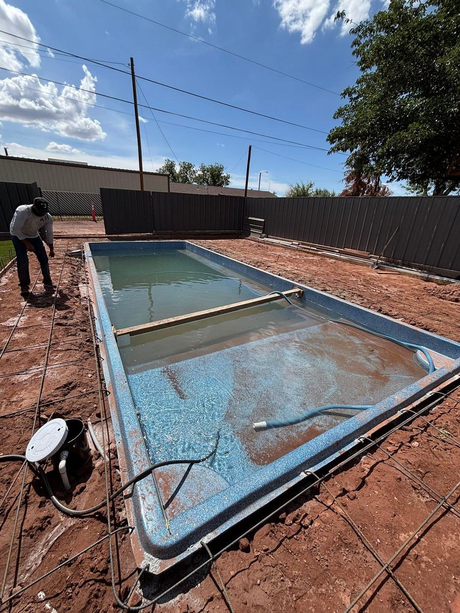 Custom Pool Construction for Alvarado Pool and Concrete in El Paso, TX