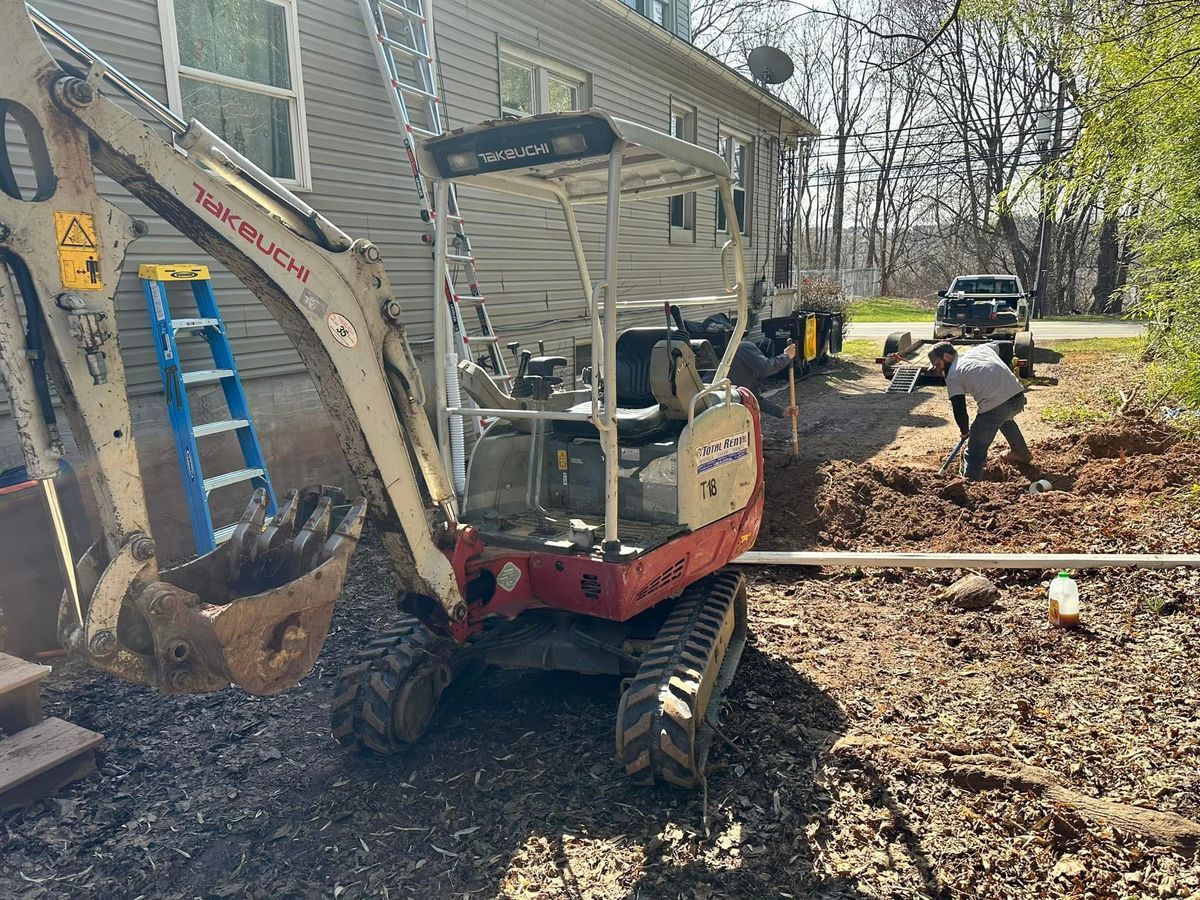 Excavating & Sewer/Water Install for Doxa Construction Inc. in Royersford, PA