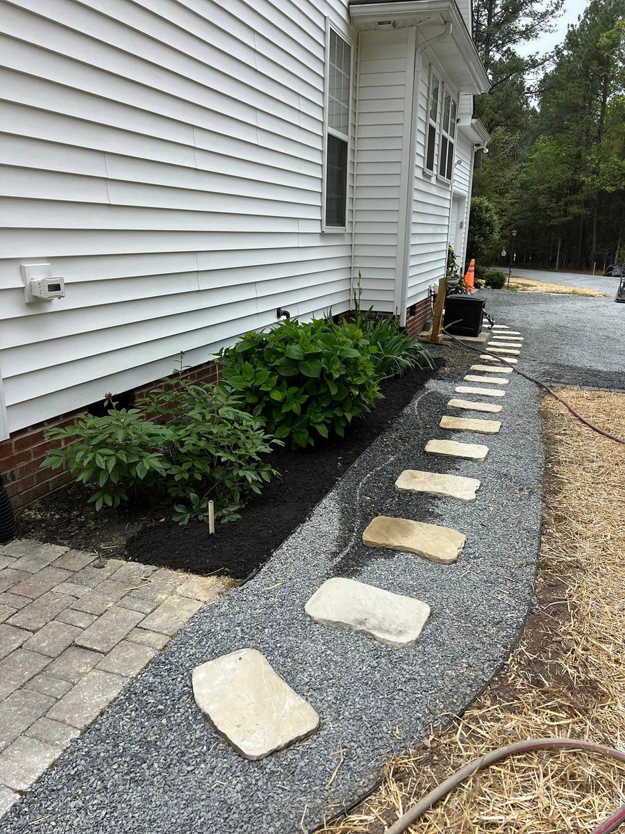 Hardscape for KM Landworks in Moncure ,  NC