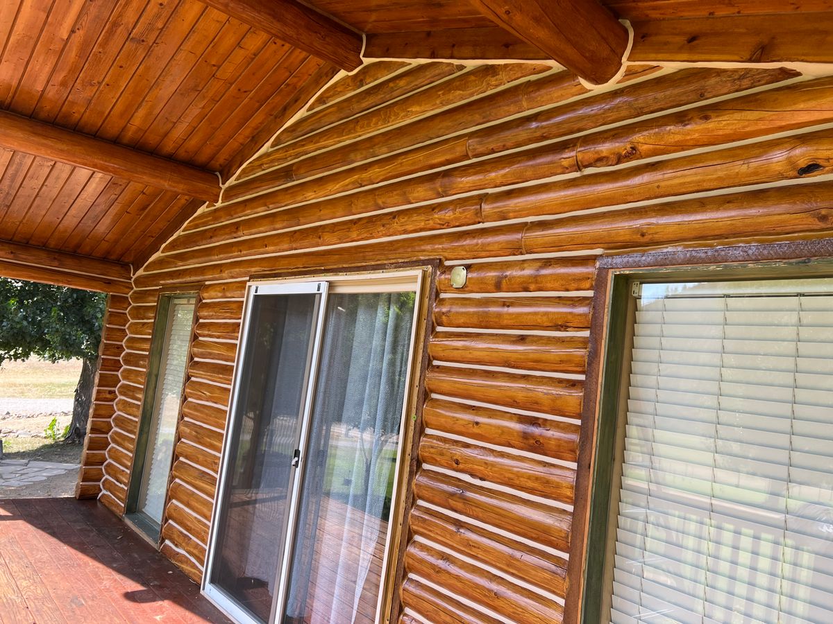Log Home Chinking for True Blue Logworks LLC in Corvallis, MT