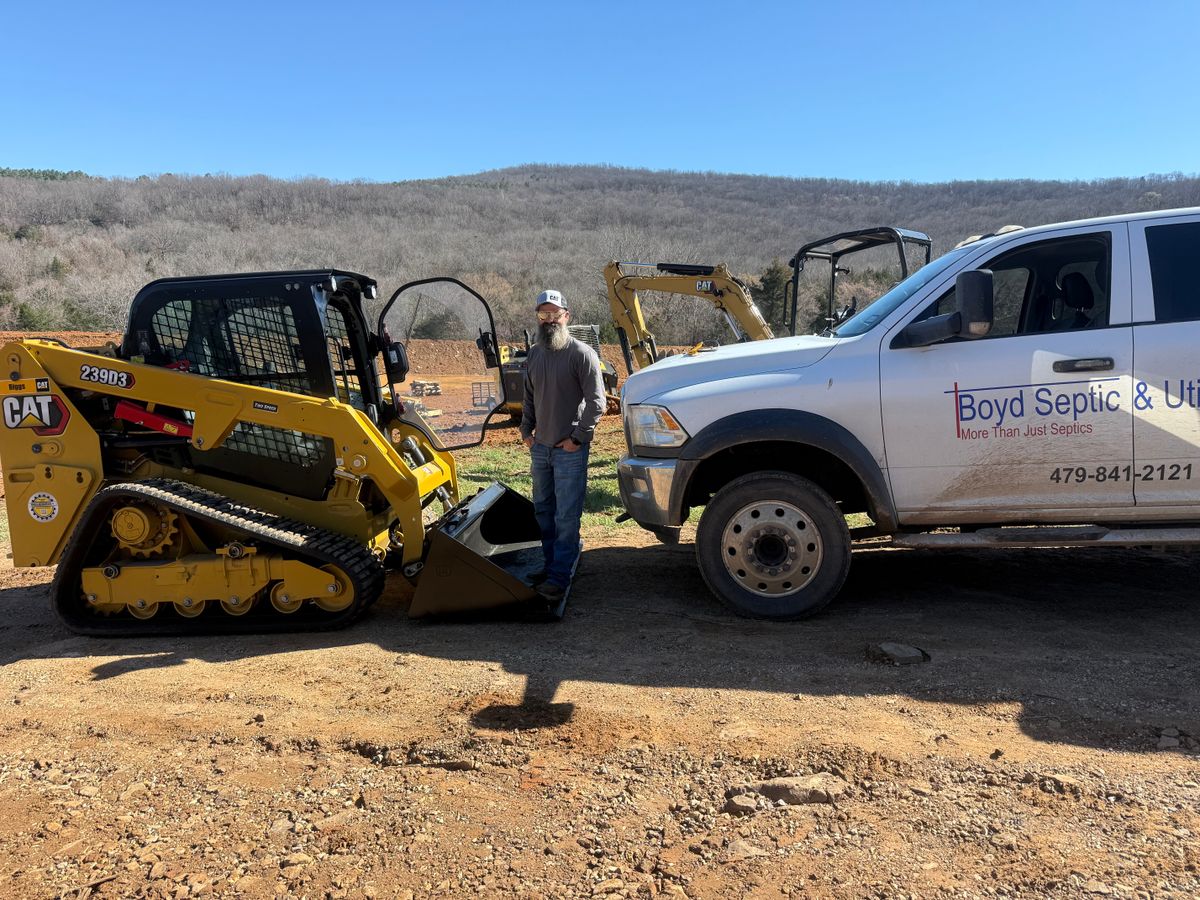 Site Preparation for Boyd Septic & Utility LLC in West Fork, AR