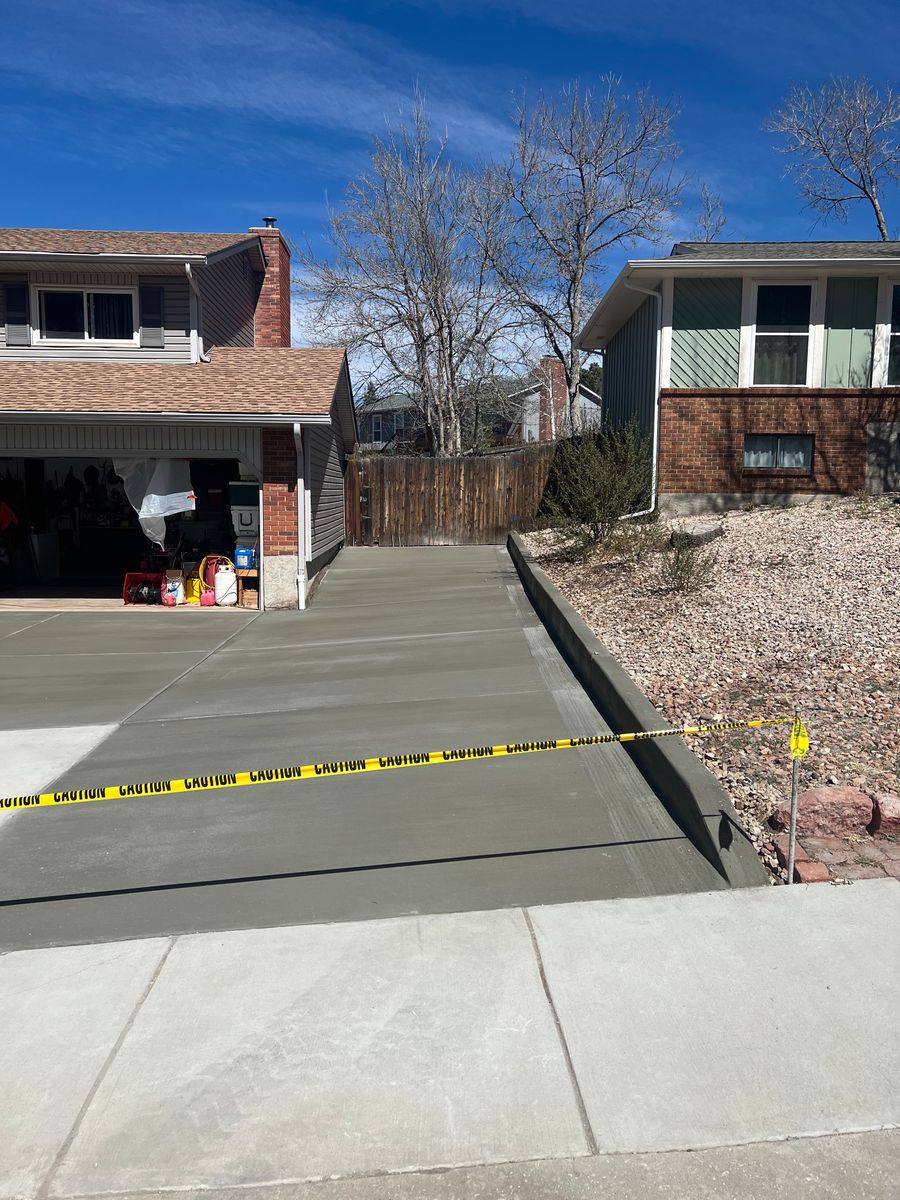 Driveway Construction for Majestic Custom Concrete in Colorado Springs, CO