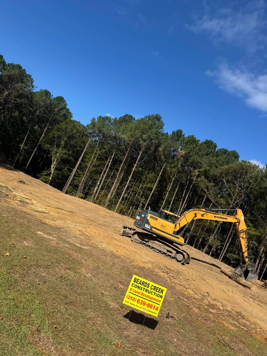 Debris Removal for Beards Creek Construction in Grantsboro, NC