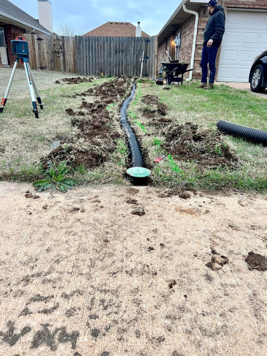 Drainage for 365 Excavation & Land Solutions in Oklahoma City, OK