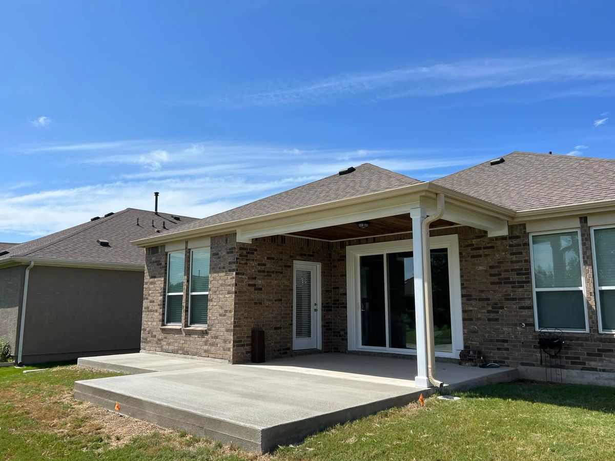 Patio Design & Installation for AJ’s Concrete in Hutto, TX
