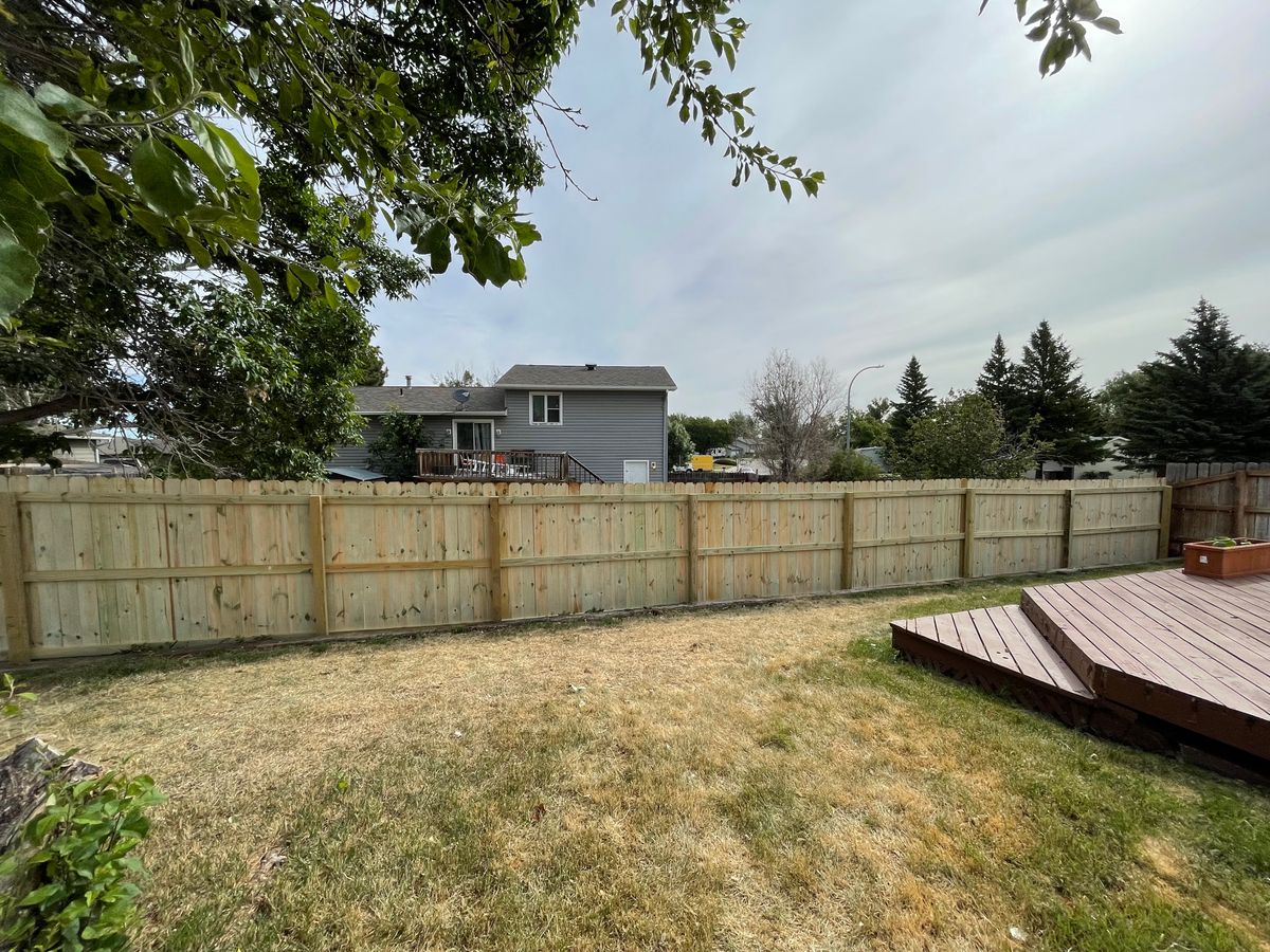Residential Fence for DS Industries in Gillette, WY