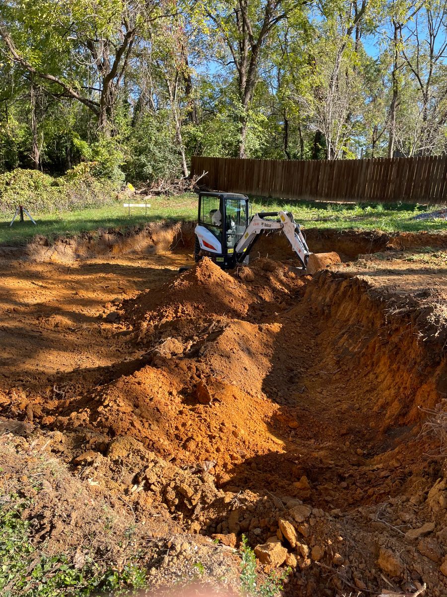 Trenching for A & A Land Management in Elizabethton, TN