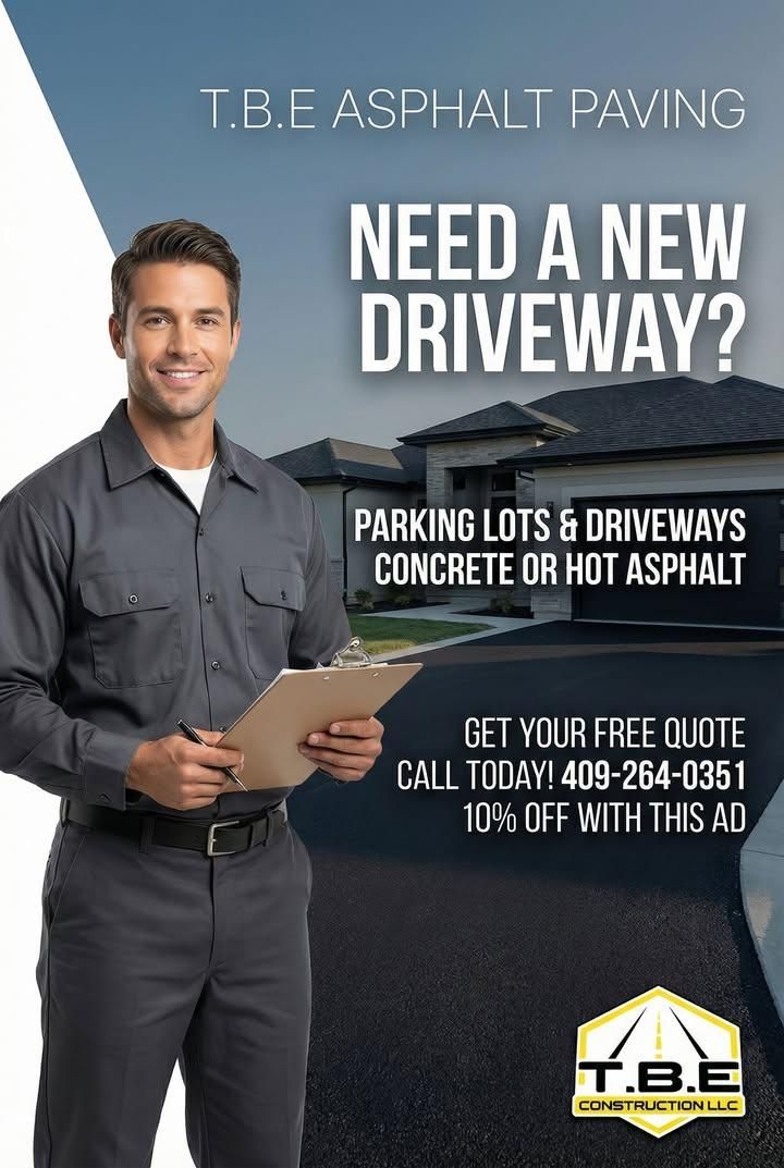 Driveway Paving for T.B.E Asphalt Paving in Spring, TX