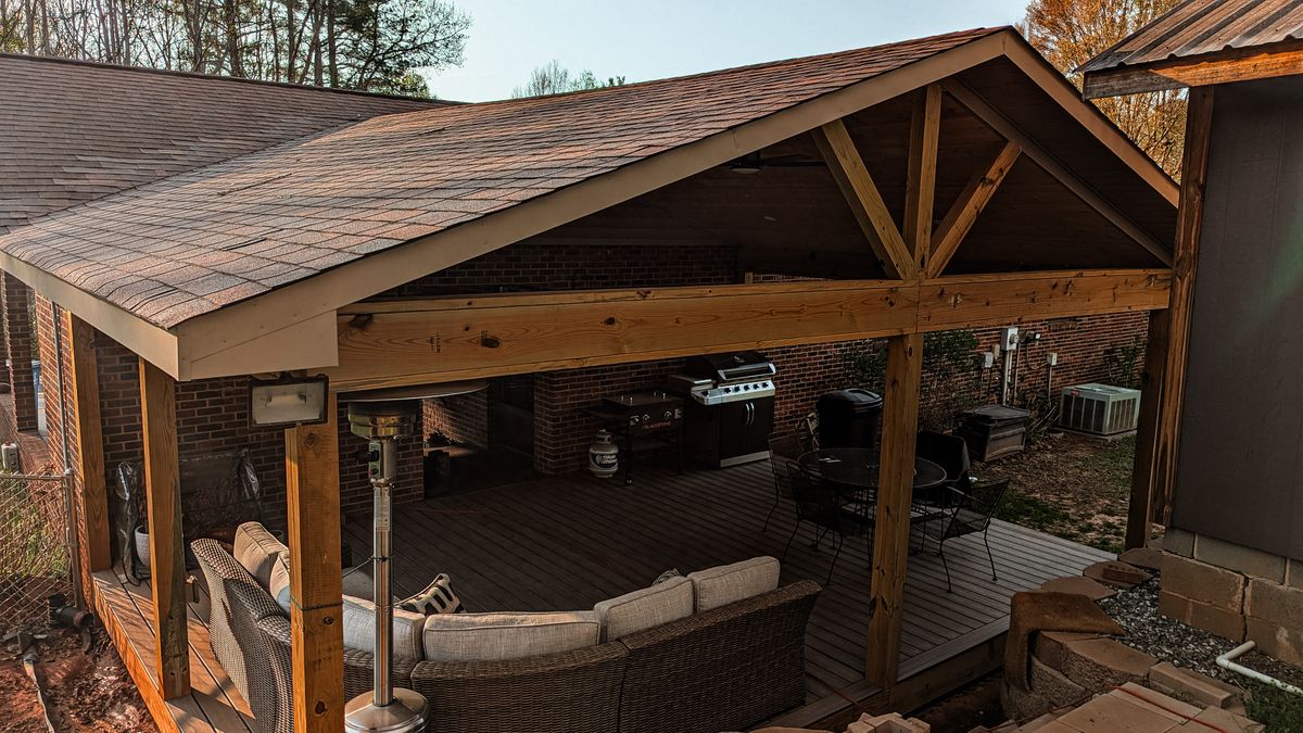 Covered Porches for BCM Carpentry in Morganton, NC