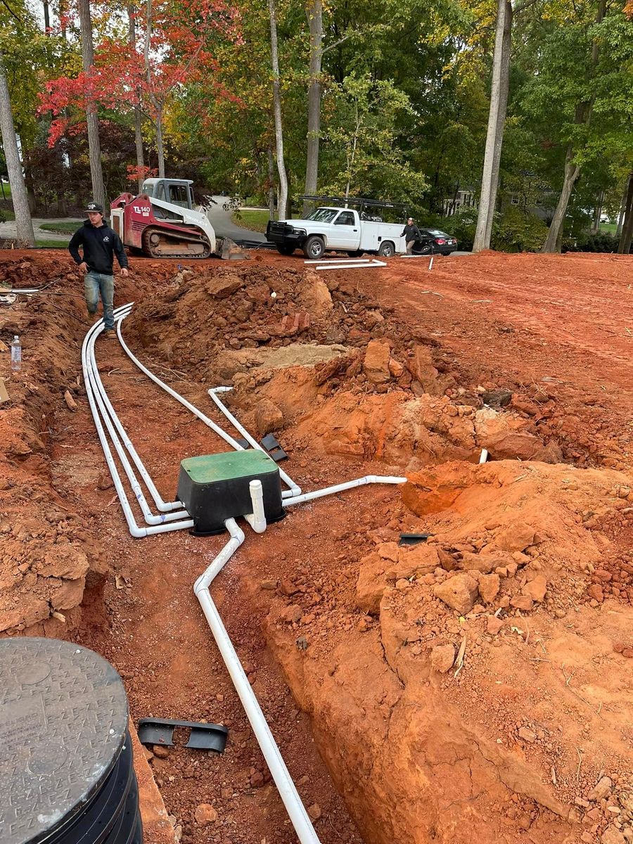 Septic Tank Installation for Williams Excavating in Statesville, NC