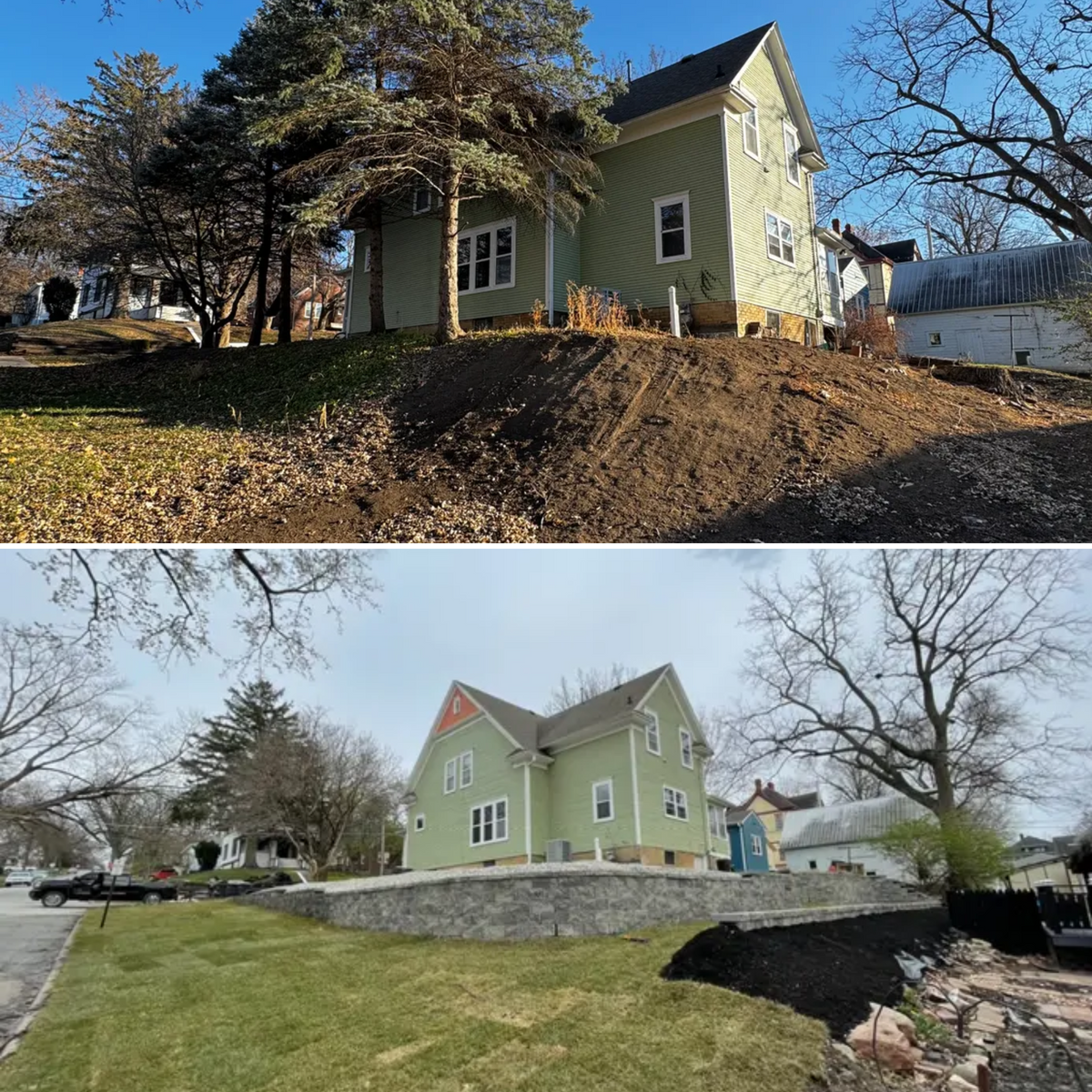 Retaining Wall Construction for Black Diamond Hardscapes in Omaha, NE